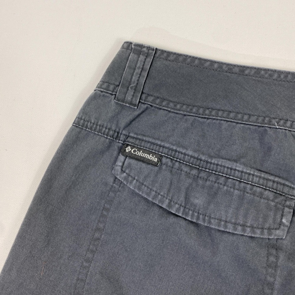 Columbia Capri Pants Womens 10 Gray Cropped Casual Outdoors Pockets Lightweight - Picture 10 of 11